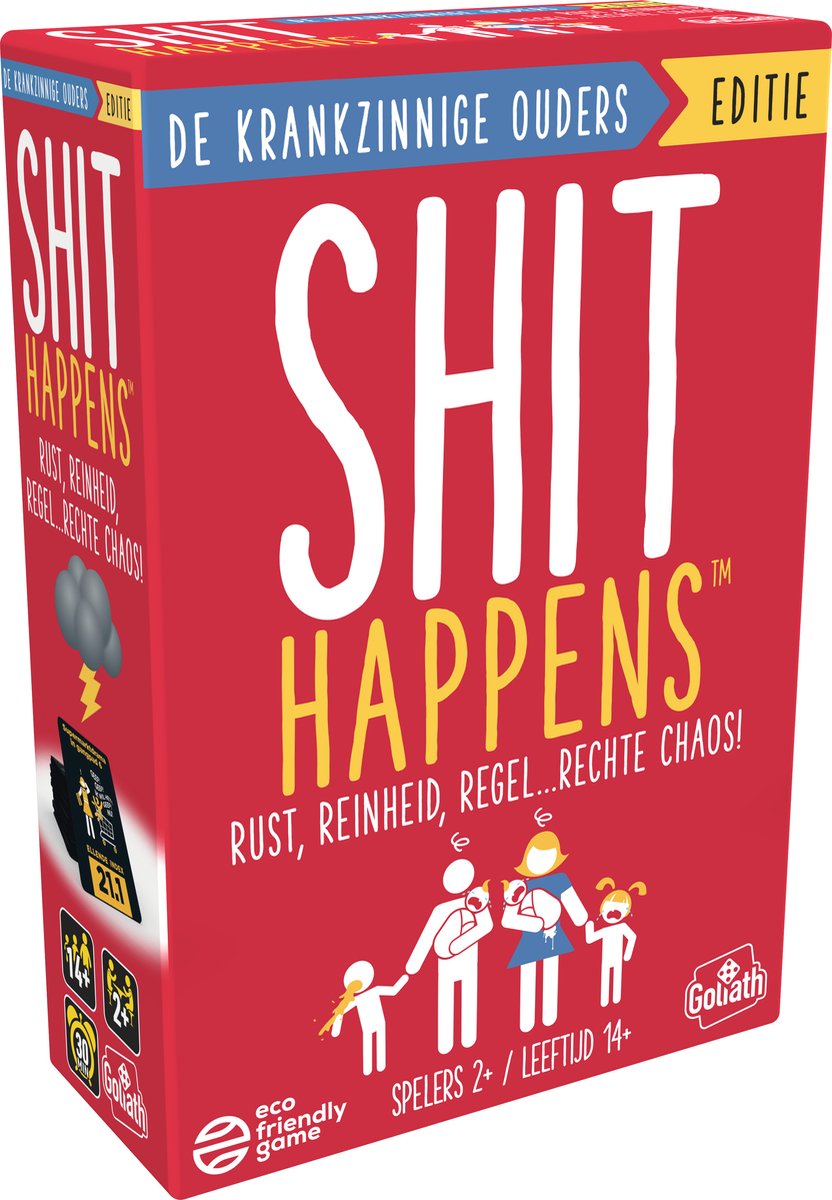 Goliath Shit Happens De Krankzinnige Ouders Editie - Kaartspel - Nederlandstalig - 18+