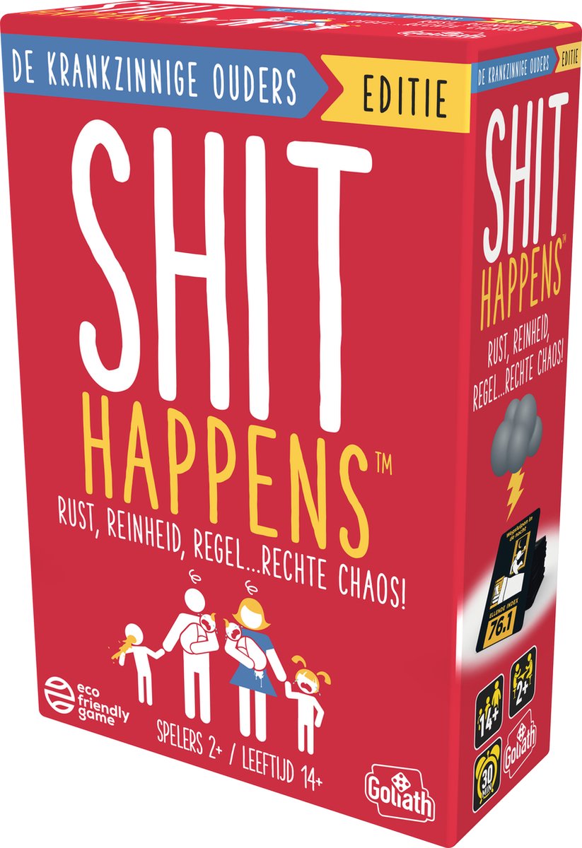 Goliath Shit Happens De Krankzinnige Ouders Editie - Kaartspel - Nederlandstalig - 18+