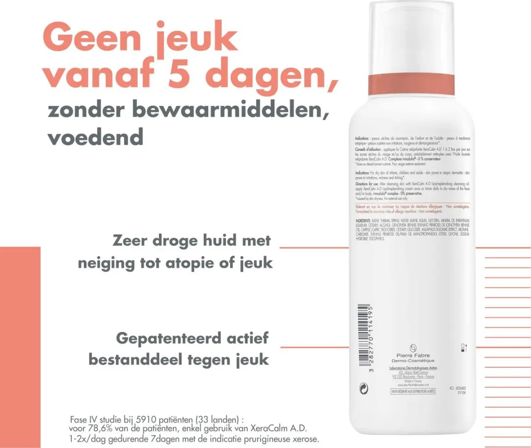 Avène Xeracalm AD Repiliderende Crème 400ml