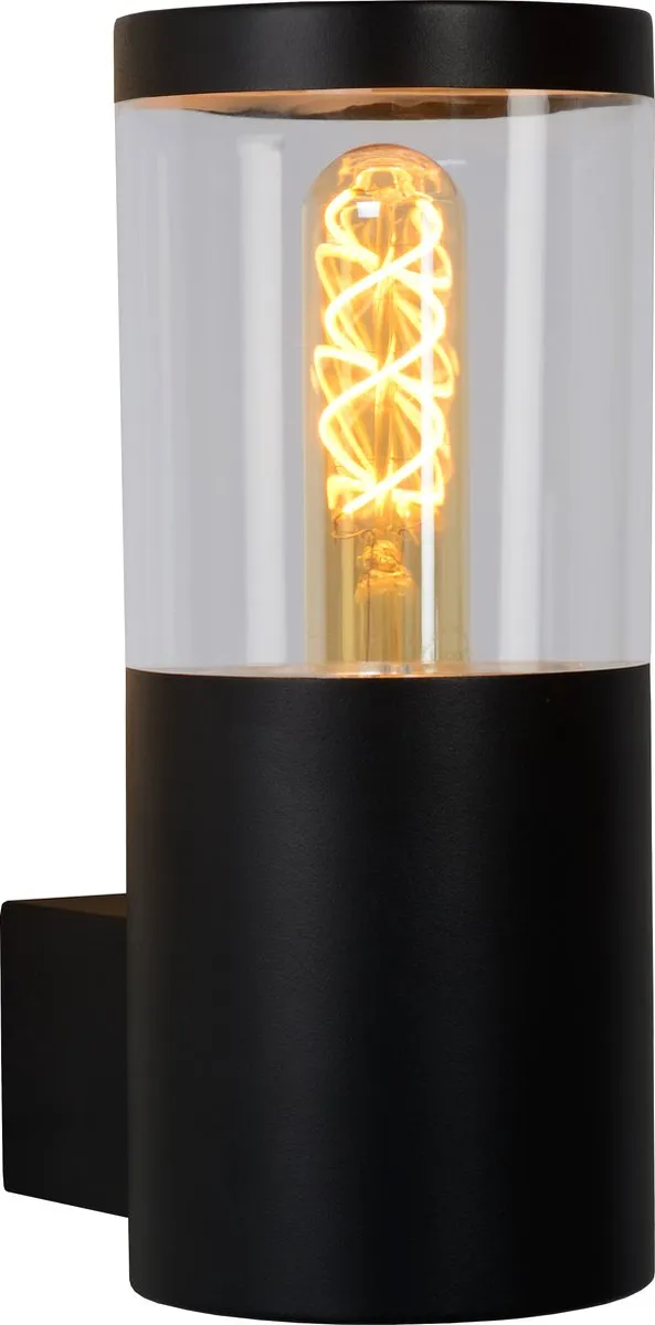 Lucide FEDOR Wandlamp E27 IP44 - Zwart
