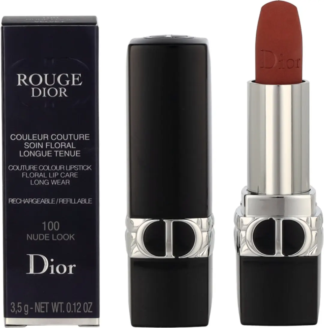 Dior Rouge 100 Nude Look Lipstick - 3.2g