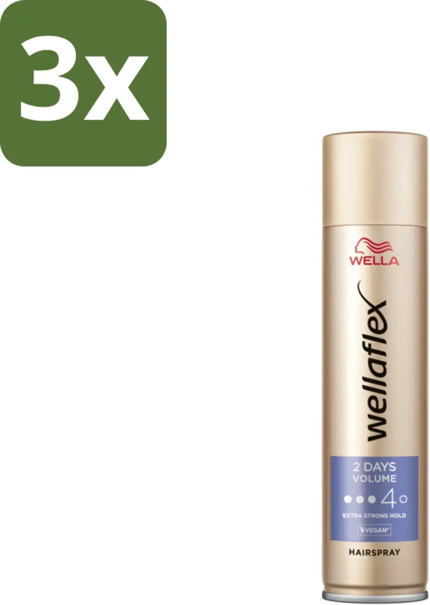 Wella Flex 2 Days Volume Haarspray 1200ml (3x400ml)