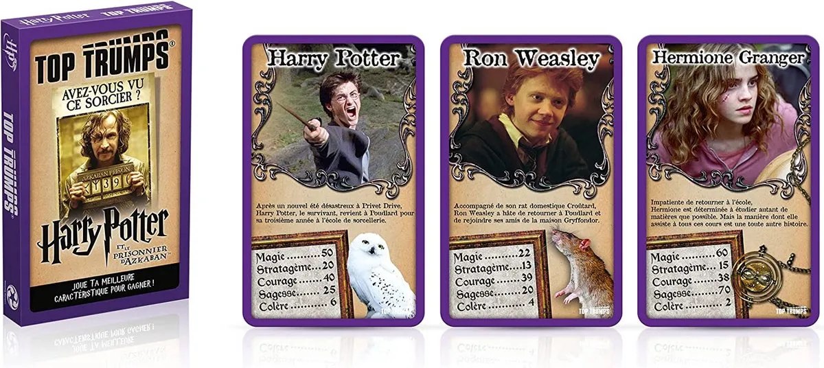 Winning Moves Top Trumps Harry Potter Battle Mat - 3-in-1 Coffret