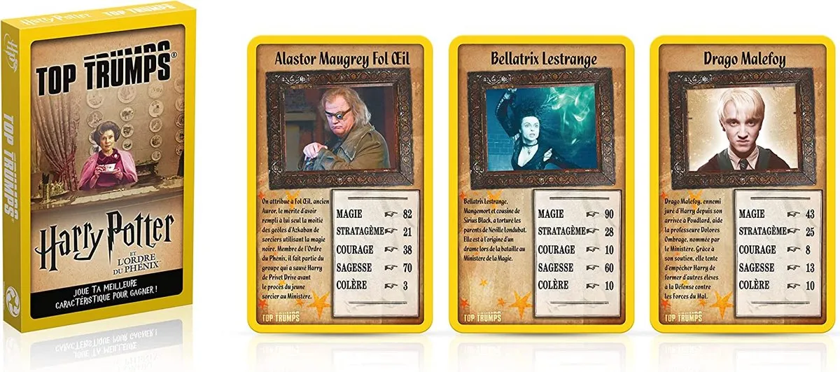 Winning Moves Top Trumps Harry Potter Battle Mat - 3-in-1 Coffret