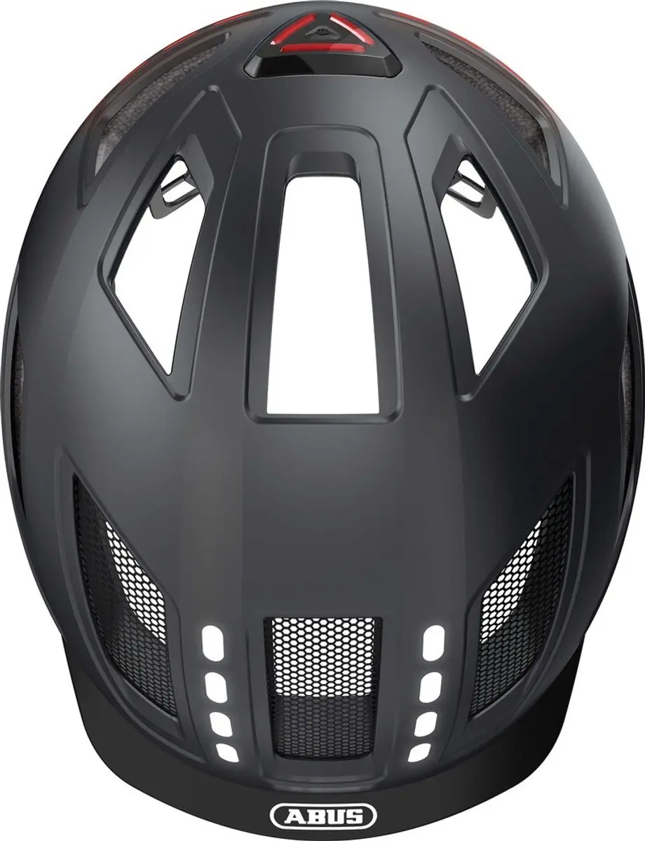 ABUS Hyban 2.0 LED Fietshelm - 52-58cm - Zwart - afbeelding 6 van 6