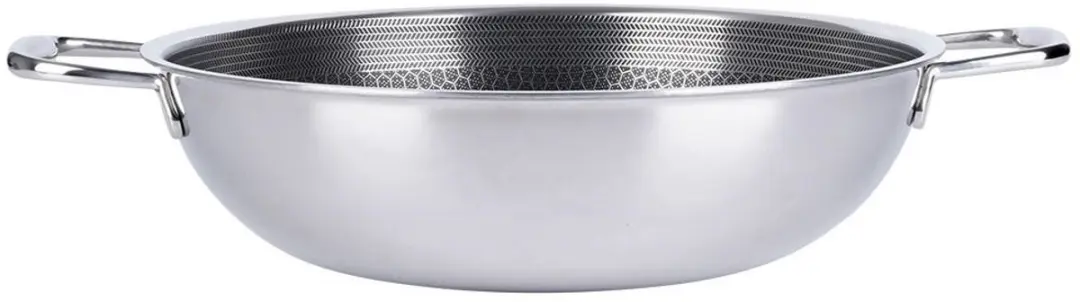Orion Cookcell Hybryd Wokpan 28cm - Roestvrijstaal - Grijs/Zilver
