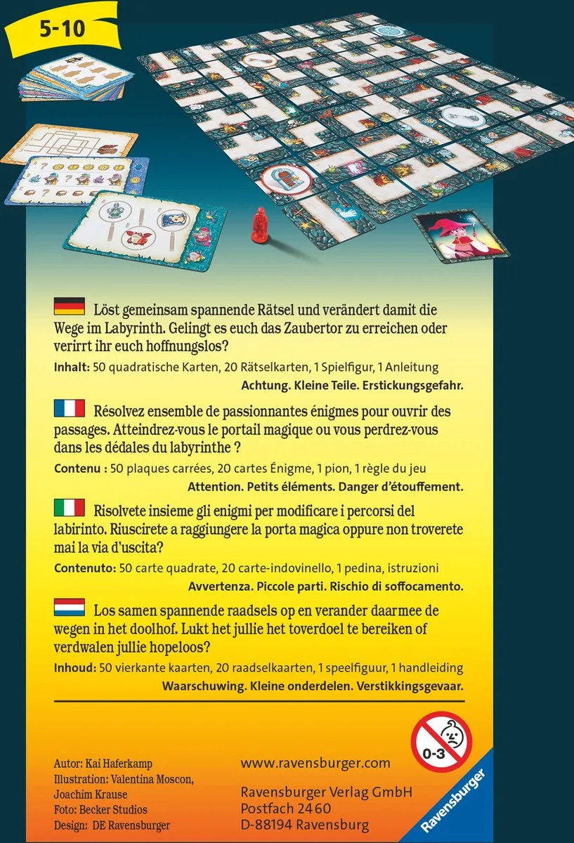 Ravensburger Escape the Labyrinth Pocketspel 205431 - 2-4 Spelers
