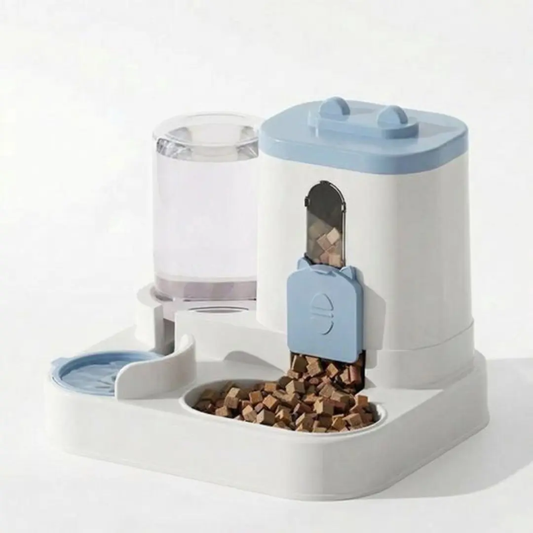 ECTEATOY Voerbak Kat 2-in-1 3L