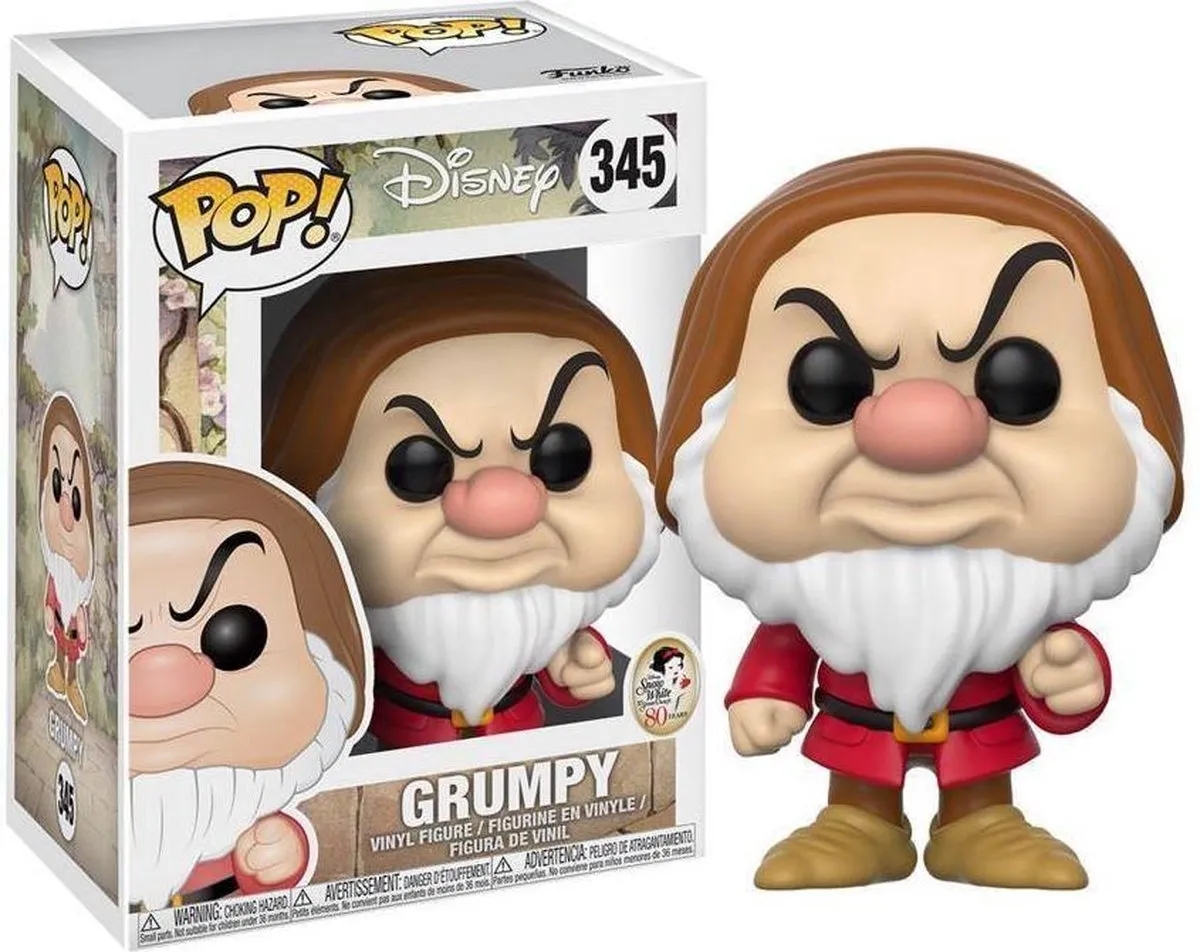 Funko Pop! Grumpy #345 Sneeuwwitje Disney Verzamelfiguur - Multi