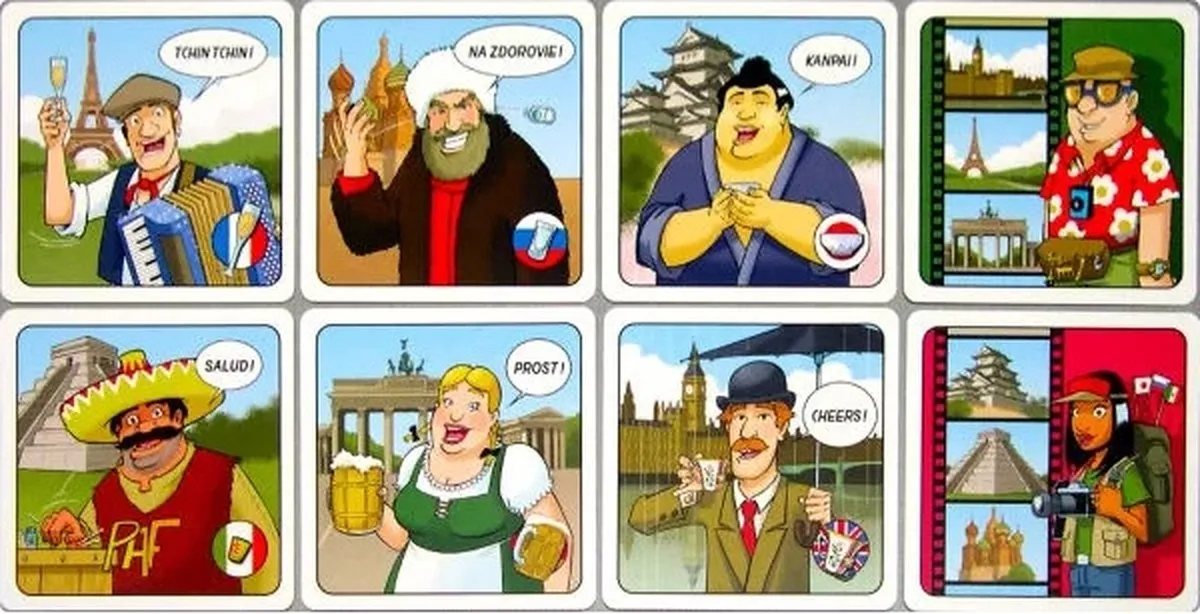 Asmodee Tchin Tchin Kaartspel - 4-6 Spelers