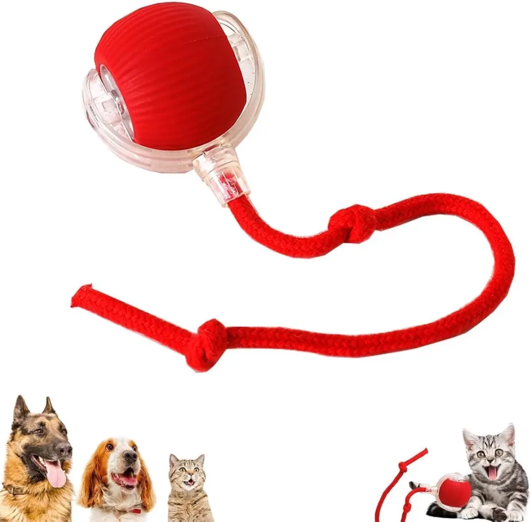 ECTEATOY Interactieve Rollende Hondenbal 7cm
