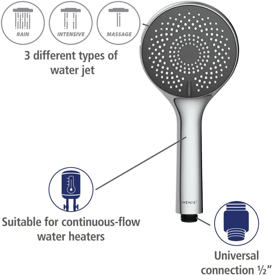 Wenko Doucheset Watersaving 25310100 - Chroom