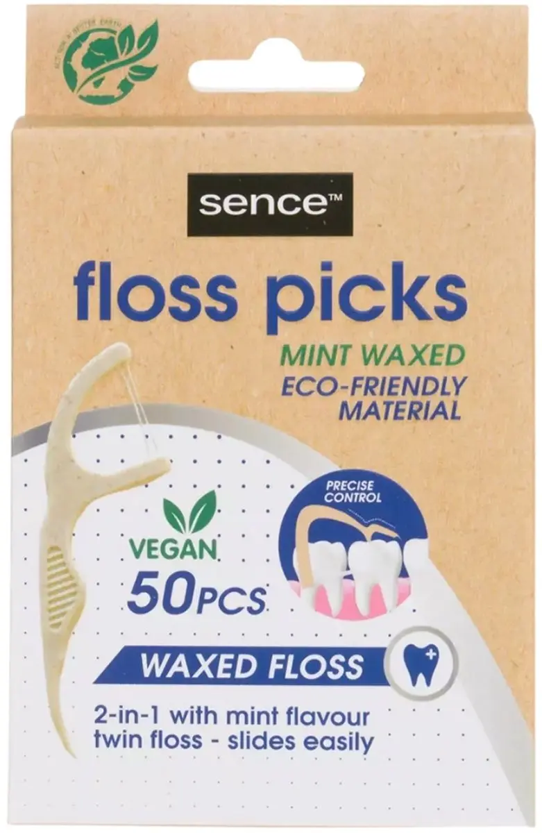 Sence Fresh 2-in-1 Bamboe Flosser - 50 Stuks