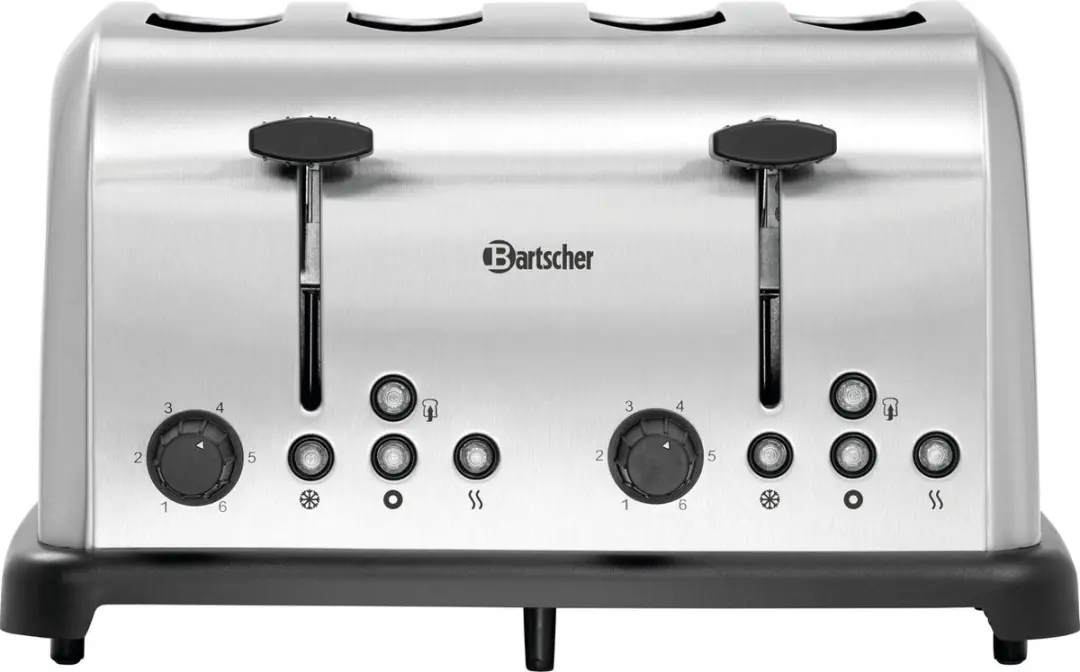 Bartscher TBRB40 Toaster 4 Sandwiches 1480W - Grijs