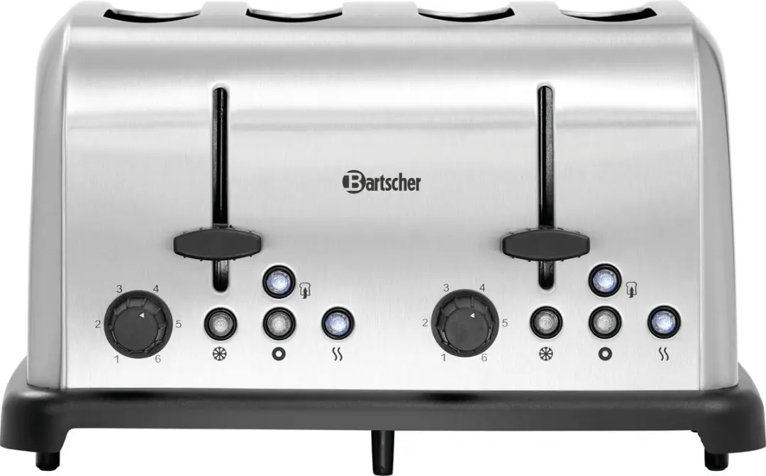 Bartscher TBRB40 Toaster 4 Sandwiches 1480W - Grijs - afbeelding 6 van 6