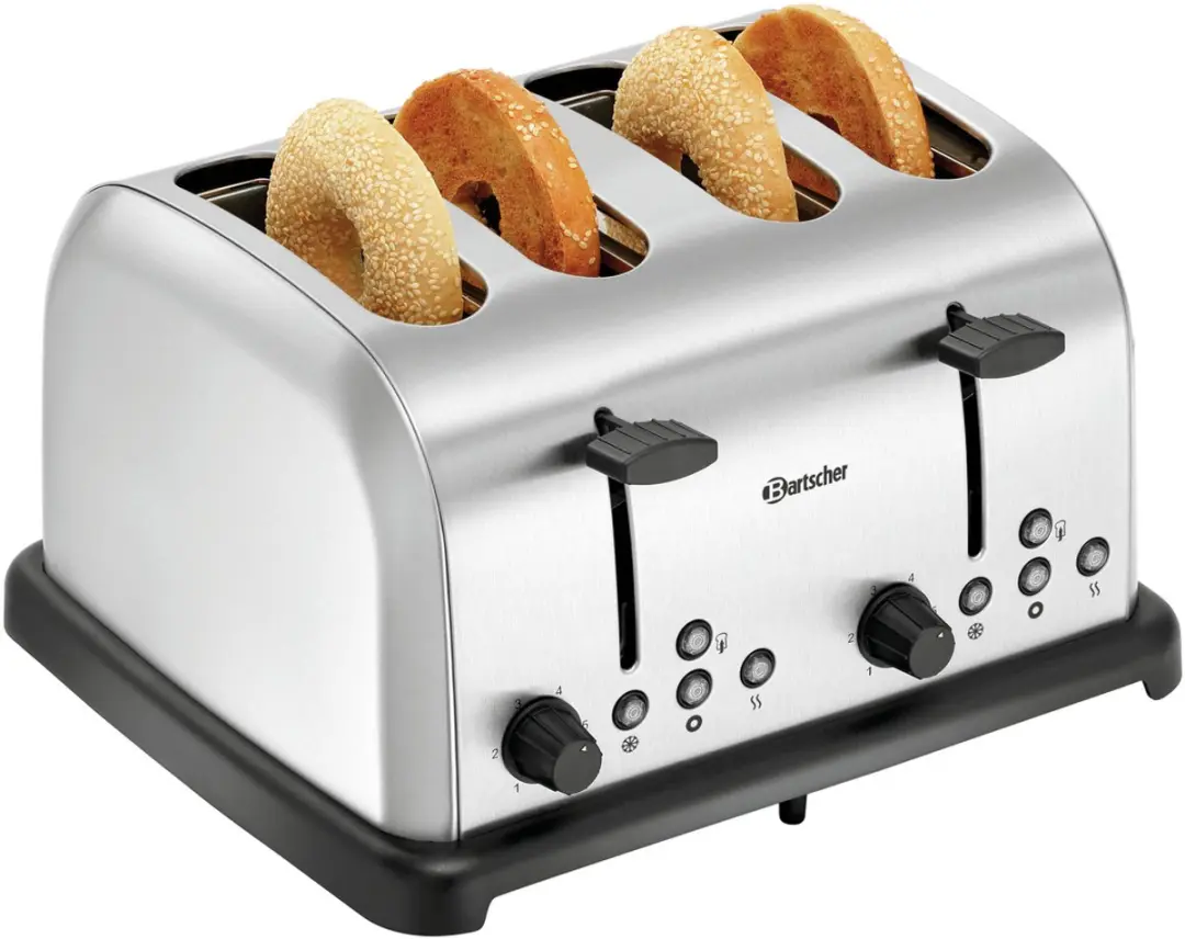 Bartscher TBRB40 Toaster 4 Sandwiches 1480W - Grijs