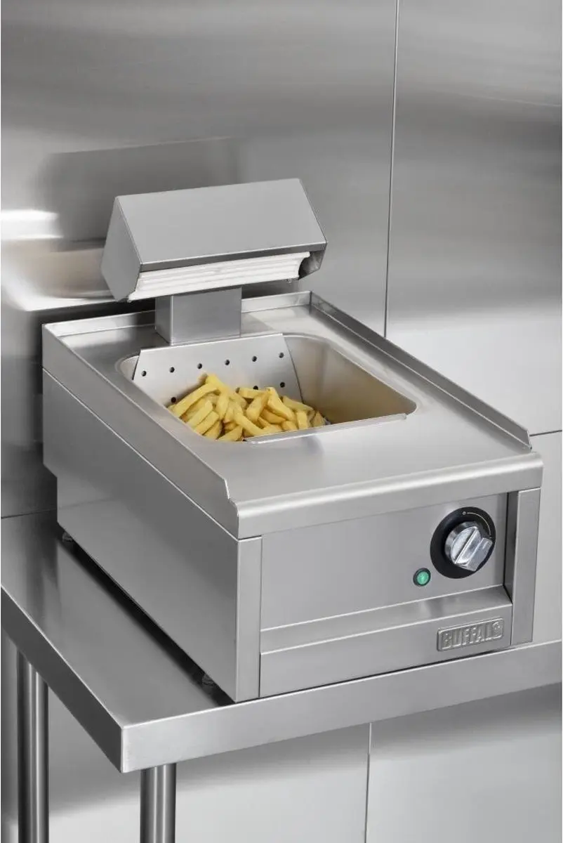 Buffalo 600 Serie Chip Scuttle CU479 - 1000W - Zilver - afbeelding 6 van 6