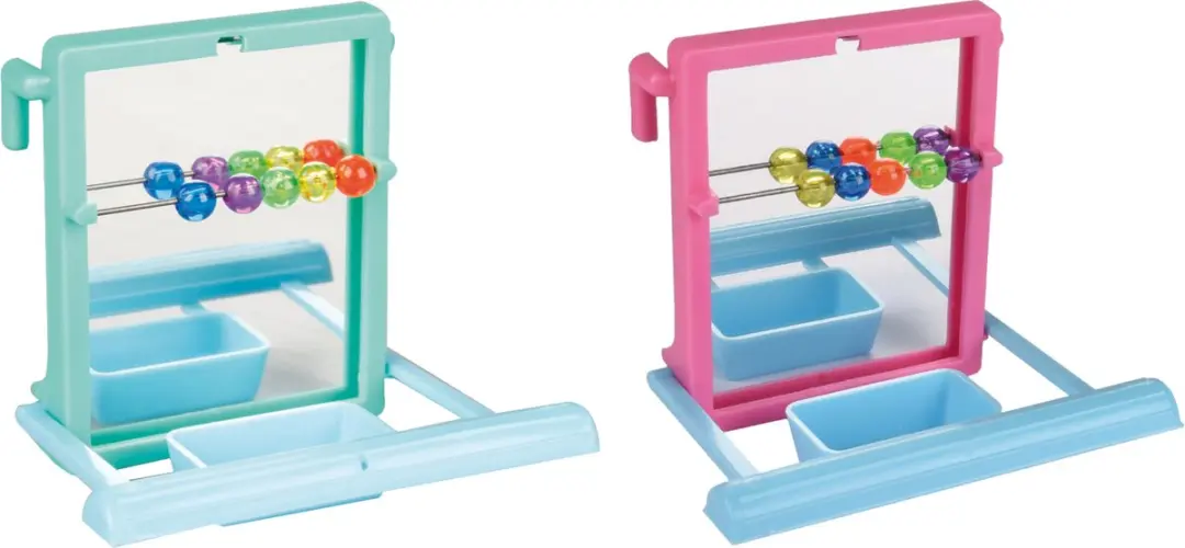 Flamingo Vogelspeelgoed Spiegel met Opstap Blauw