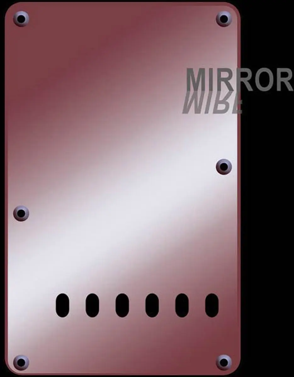 Boston BP-213-MR Back Plate - 11,2mm - 86x138mm - Mirror Rood