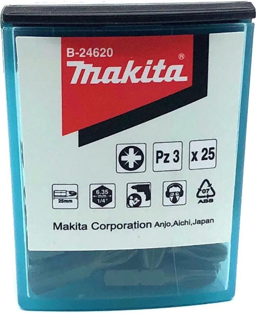 Makita B-24620 Bitset PZ3 - 25 Stuks