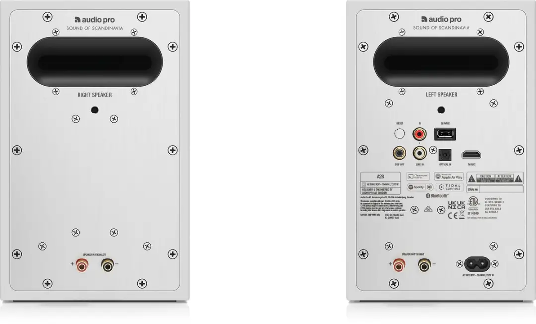 Audio Pro A28 Boekenplankspeakers - 150W - Wit