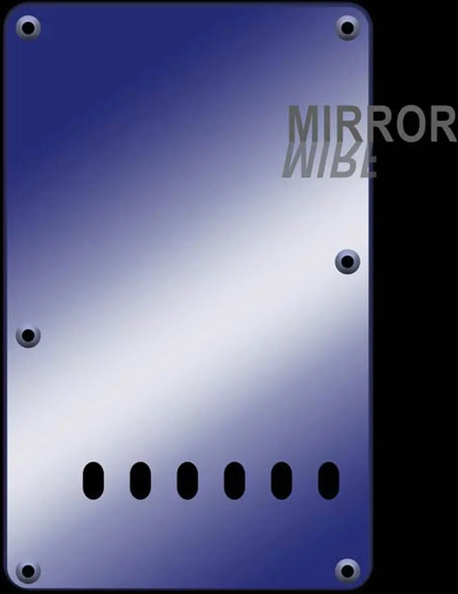 Boston BP-213-MU Backplate - 86x138mm - Mirror Blue