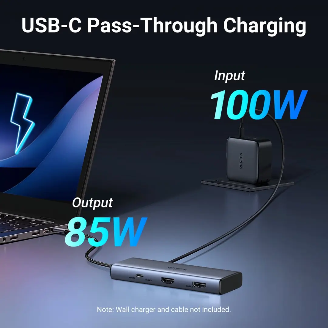 Ugreen 7-in-1 USB-C Hub CM498 - Grijs