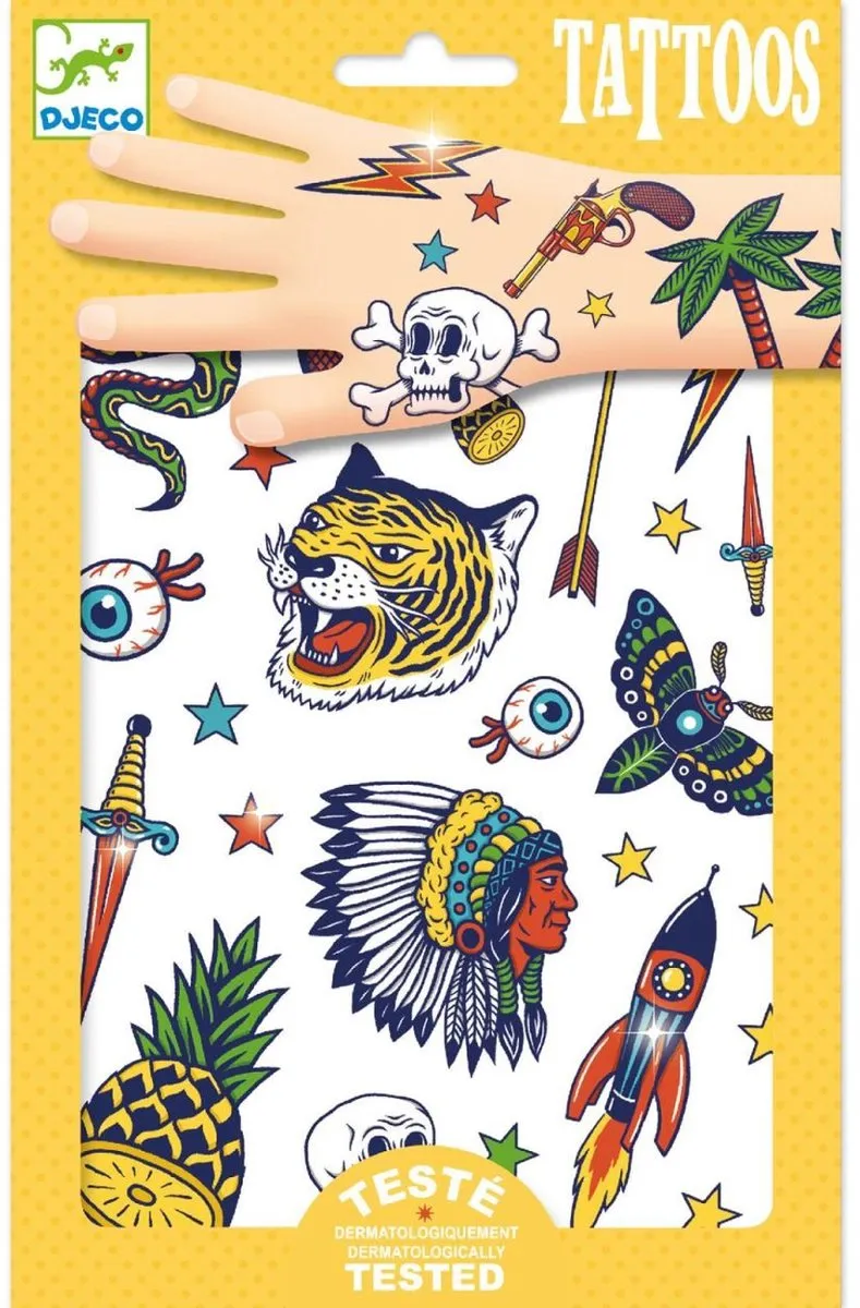 Djeco Tatoeages Bang Bang - Multicolor