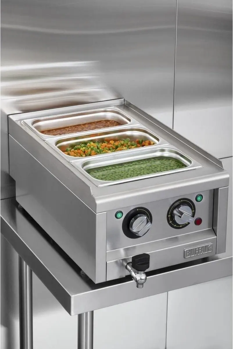 Buffalo 600 Serie Bain Marie CU480 - 1500W - Zilver - afbeelding 6 van 6