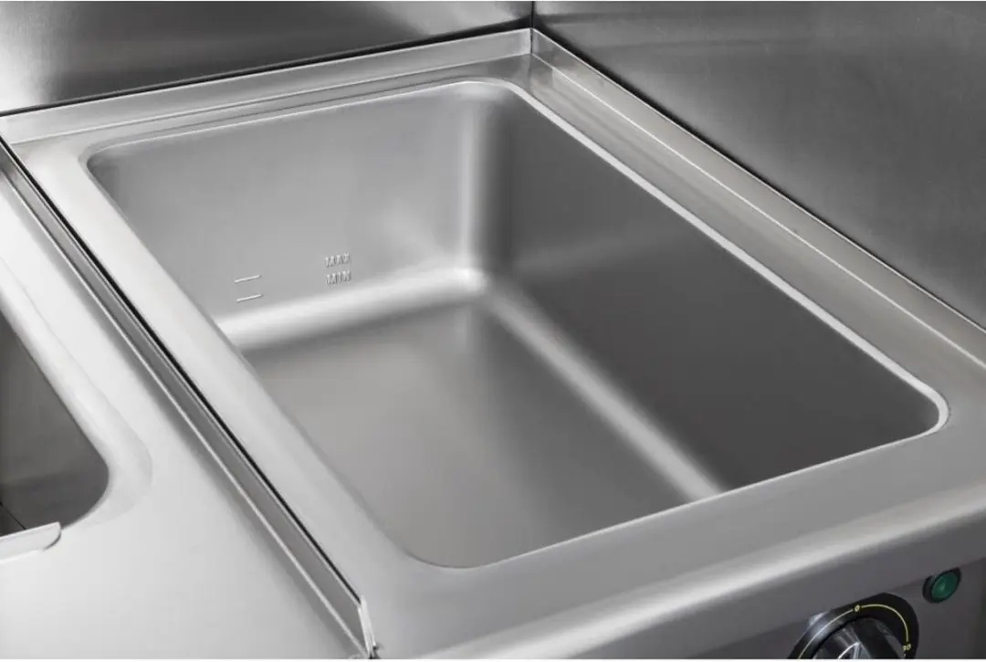 Buffalo 600 Serie Bain Marie CU480 - 1500W - Zilver