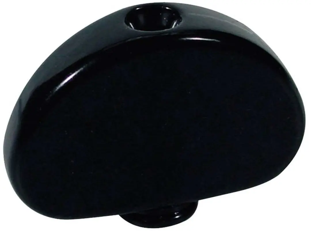 Boston Mechaniekknoppen Metaal Zwart 24x17mm - 6 Stuks