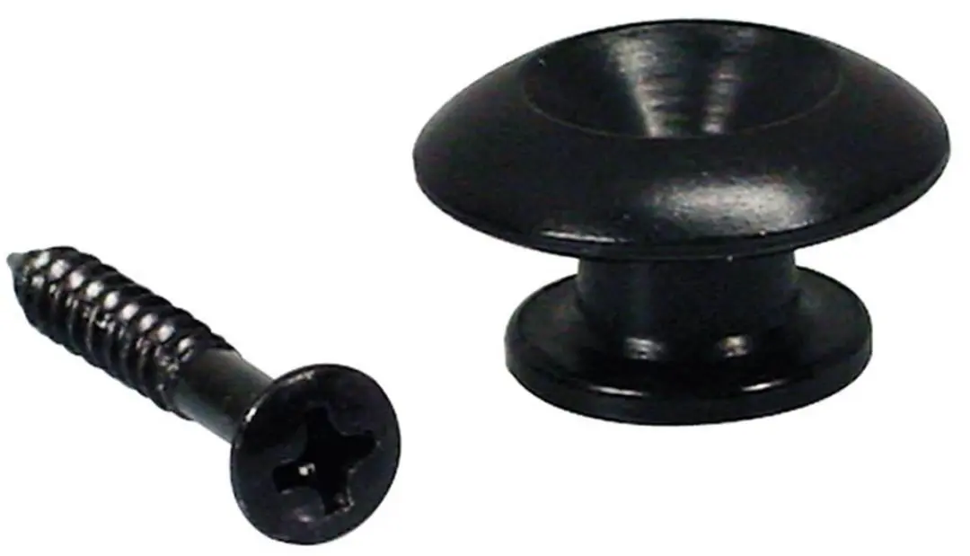 Boston EP-HN-B Strap Buttons Metaal Zwart 2-Pack