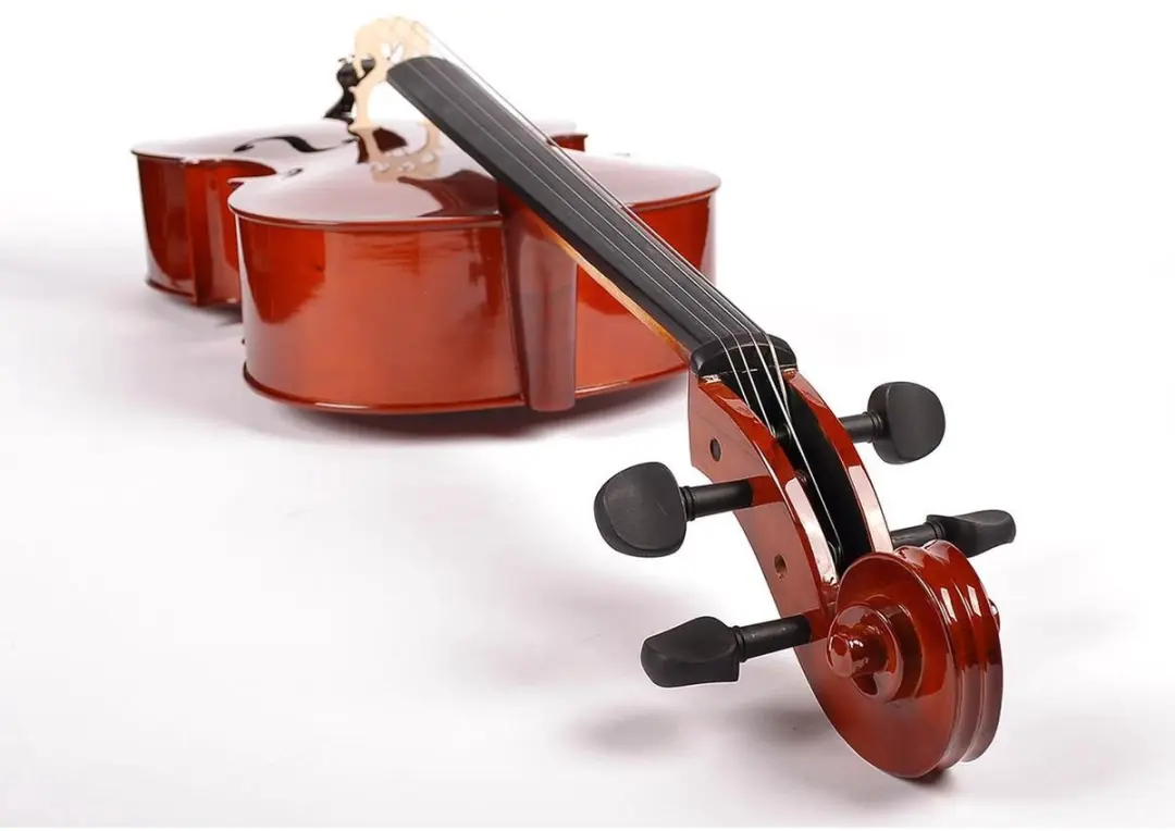 Leonardo LC-1044 Cello 4/4 - Gelamineerd - met Strijkstok & Tas - afbeelding 6 van 6