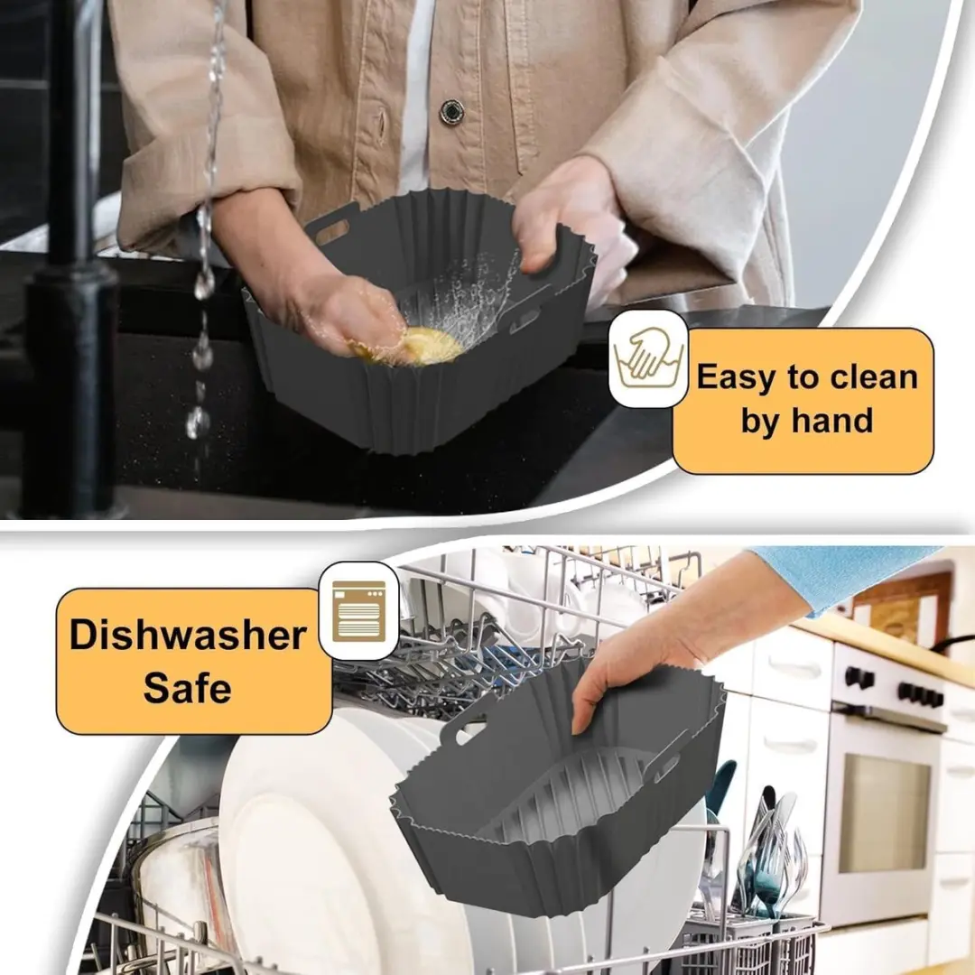 ECTEATOY ShawnQ Siliconen Bakplaten Set - 2 Stuks - Grijs