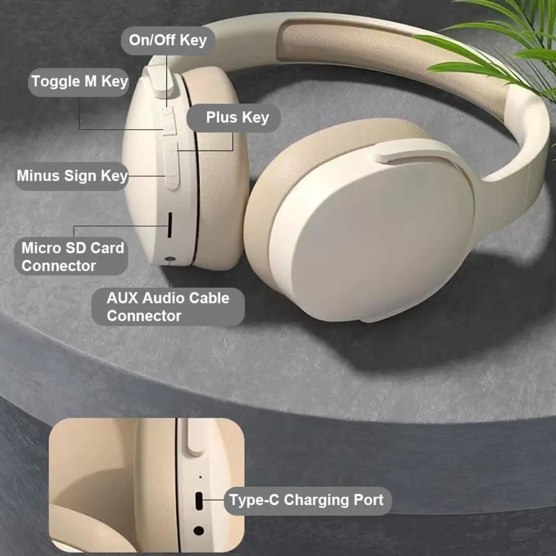 ECTEATOY Draadloze Bluetooth Oortjes - 22 uur - Bruin