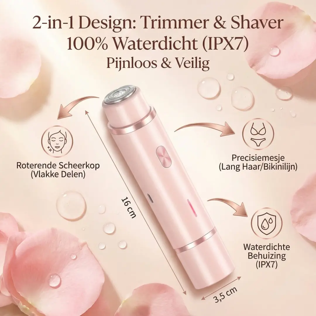 Sogiol 2-in-1 Ladyshave Roze - Nat & Droog