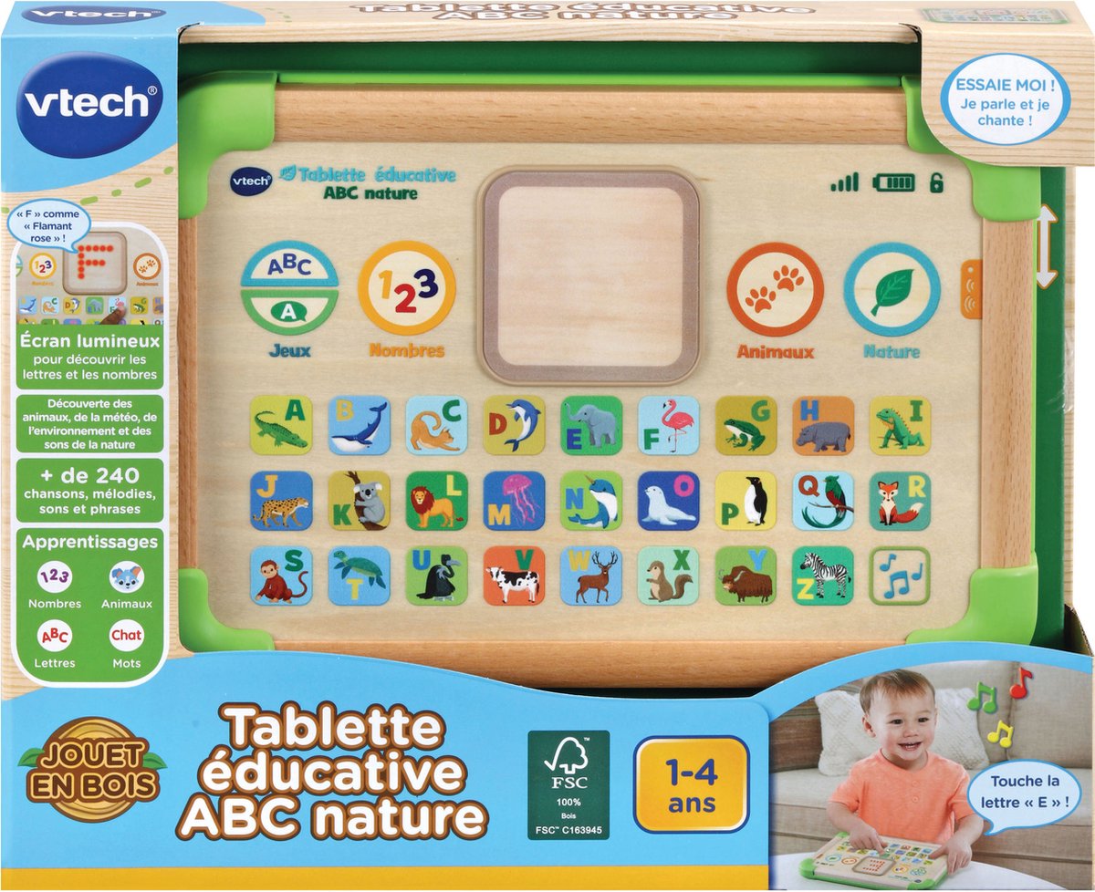 Interactive Tablet for Children Vtech Educational ABC Nature