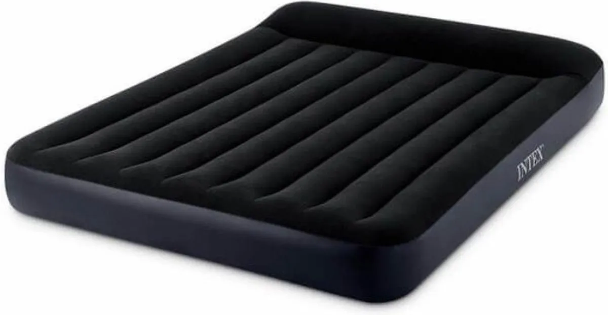 Intex Pillow Rest Luchtbed 2 Persoons Kingsize - 203x183x25cm Donkerblauw - afbeelding 6 van 6