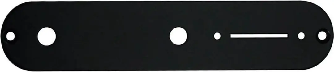 Boston CP-TE-AB Controleplaat 32x160mm - Zwart Glanzend