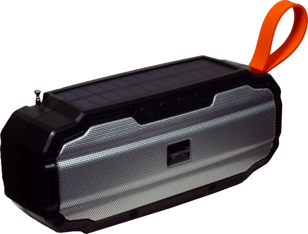 Powerplus Buffalo Solar Bluetooth Speaker - 5W - Zwart/Grijs