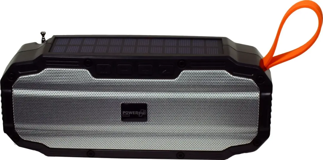 Powerplus Buffalo Solar Bluetooth Speaker - 5W - Zwart/Grijs