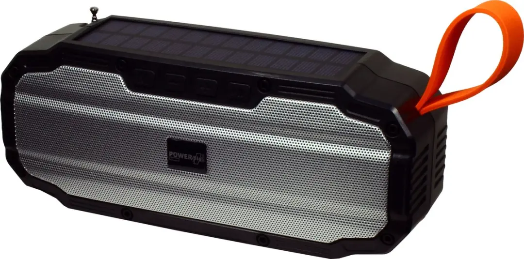 Powerplus Buffalo Solar Bluetooth Speaker - 5W - Zwart/Grijs