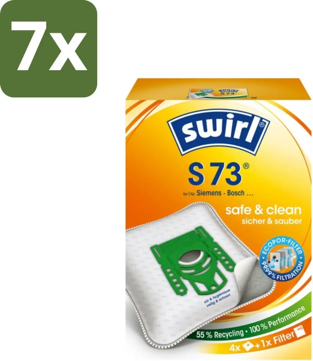 Swirl S73 Stofzuigerzakken - 28 Stuks