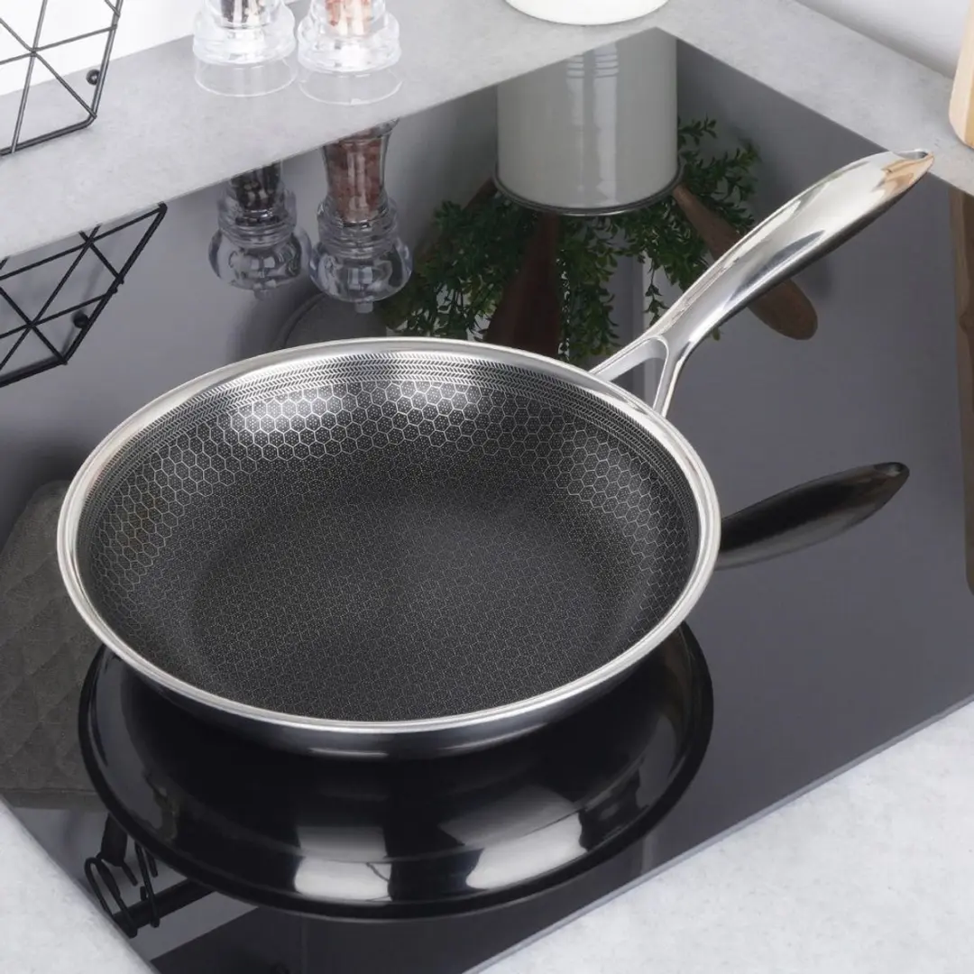 Orion Cookcell Hybrid Roestvrijstalen Pan 28cm - Antiaanbaklaag