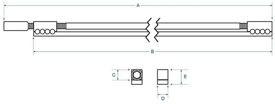 Boston TRDG-440 Double Action Truss Rod 440mm