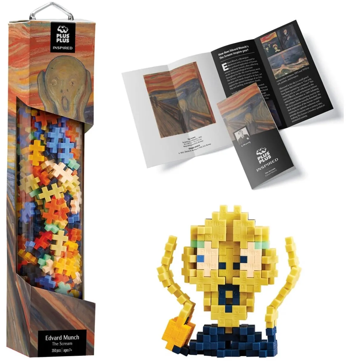 Plus-Plus Inspired Edvard Munch The Scream Bouwspeelgoed 350 Stuks