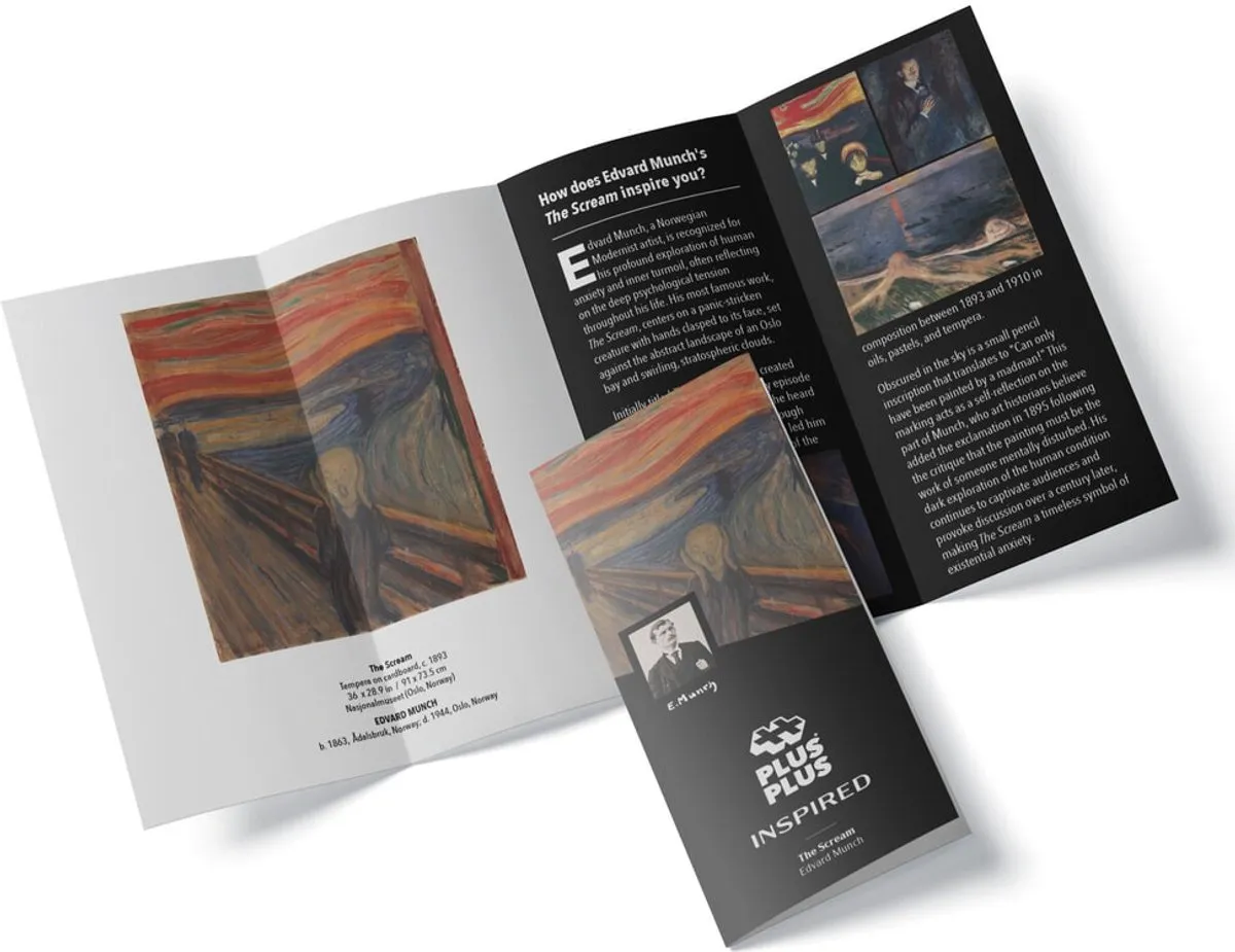 Plus-Plus Inspired Edvard Munch The Scream Bouwspeelgoed 350 Stuks - 7+