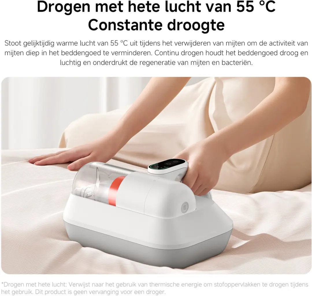 Xiaomi Dust Mite Pro EU Slimme Matrasreiniger - 55°C UV-licht