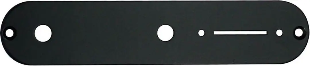 Boston CP-TE-B Controleplaat 32x160mm - Zwart Glans