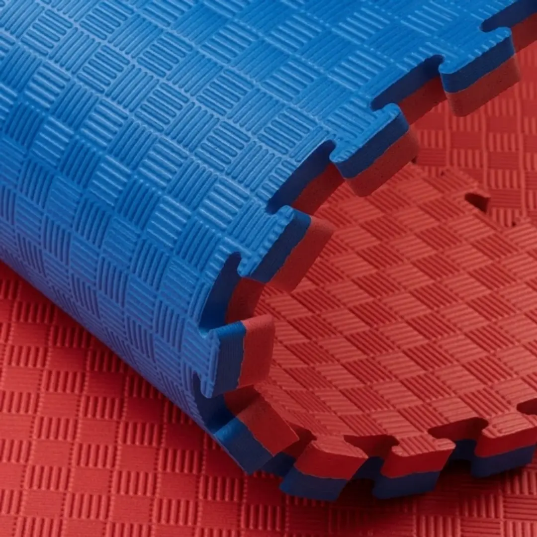 Toorx Tatami Puzzelmatten Set 80 - 80m² - 100x100x2cm - Rood/Blauw